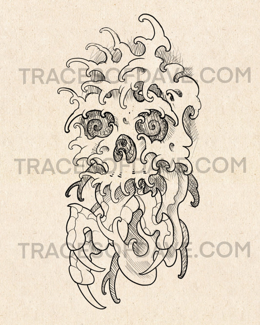 Dragon Claw Wave Skull