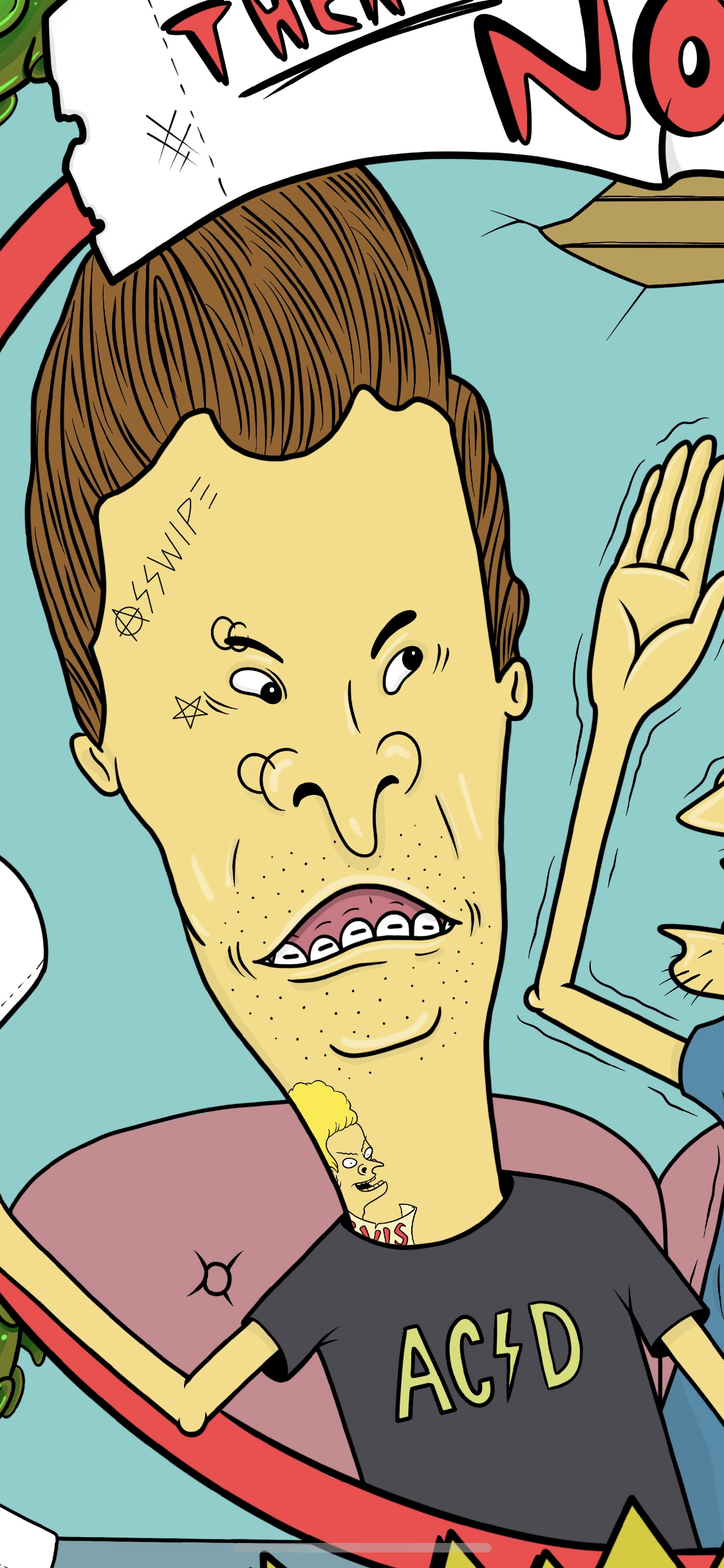 Bevis & Butthead Pandemic Poster (Less than 5 remain)