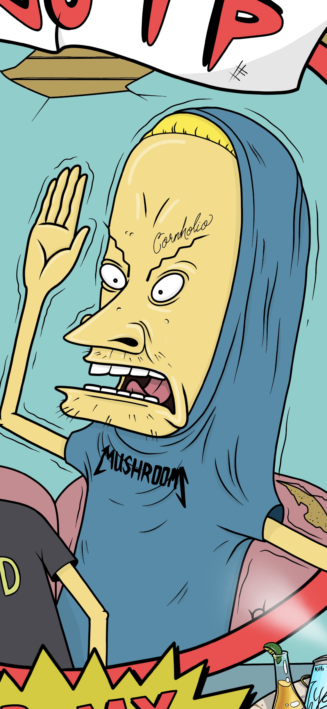 Bevis & Butthead Pandemic Poster (Less than 5 remain)