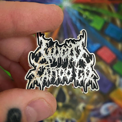 LTC Heavy Metal Pin - SILVER 'N BLACK (Glows in the Dark!)