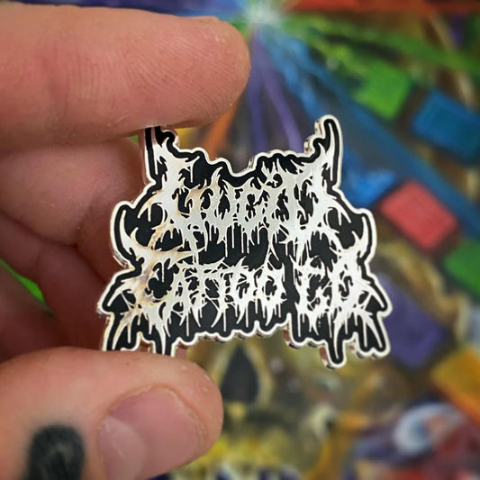 LTC Heavy Metal Pin - SILVER 'N BLACK (Glows in the Dark!)