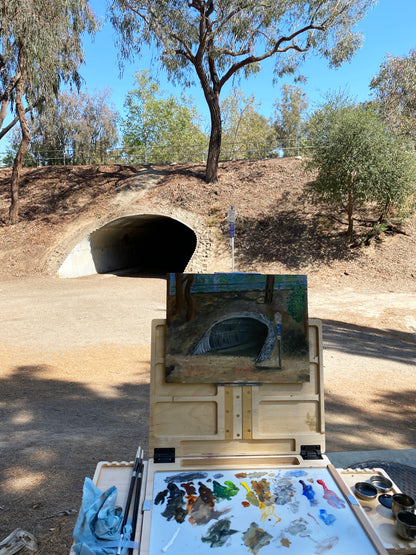Mission Oaks Bridge - Original Painting