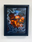 Smoldering Skull - Original Painting