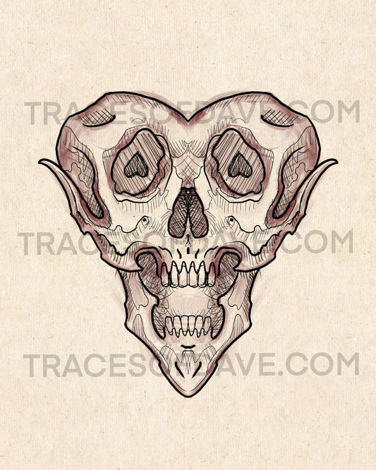 Heart Skull