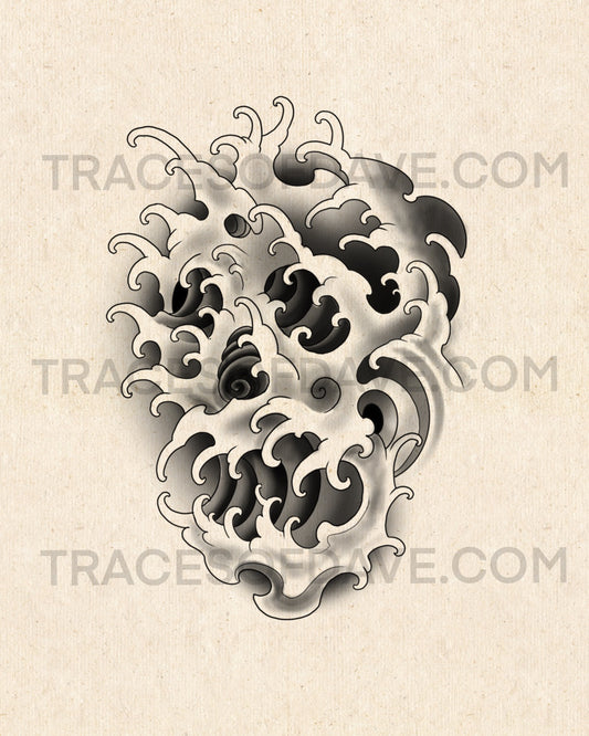 Wave Skull no.3